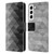 PLdesign Geometric Grayscale Triangle Leather Book Wallet Case Cover For Samsung Galaxy S22 5G