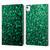 PLdesign Glitter Sparkles Emerald Green Leather Book Wallet Case Cover For Apple iPad Air 11 2020/2022/2024
