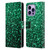 PLdesign Glitter Sparkles Emerald Green Leather Book Wallet Case Cover For Apple iPhone 14 Pro Max