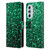 PLdesign Glitter Sparkles Emerald Green Leather Book Wallet Case Cover For Motorola Edge X30