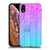 PLdesign Sparkly Bamboo Blue Pink Soft Gel Case for Apple iPhone XR