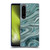 LebensArt Geo Liquid Marble Sea Foam Green Soft Gel Case for Sony Xperia 1 IV