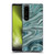 LebensArt Geo Liquid Marble Sea Foam Green Soft Gel Case for Sony Xperia 1 III