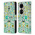 Cat Coquillette Animals Hedgehogs Symmetry Leather Book Wallet Case Cover For Huawei P50 Pro