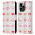 Cat Coquillette Linear Pink Evil Eyes Leather Book Wallet Case Cover For Apple iPhone 14 Pro
