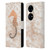 Monika Strigel Champagne Gold Seahorse Leather Book Wallet Case Cover For Huawei P50 Pro