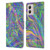 Suzan Lind Colours & Patterns Iridescent Abstract Leather Book Wallet Case Cover For Motorola Moto G53 5G