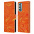 Suzan Lind Marble 2 Honey Orange Leather Book Wallet Case Cover For Motorola Moto G Stylus 5G (2022)