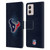 NFL Houston Texans Artwork LED Leather Book Wallet Case Cover For Motorola Moto G53 5G