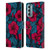 Katerina Kirilova Floral Patterns Red Hibiscus Leather Book Wallet Case Cover For Motorola Moto G Stylus 5G (2022)
