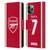 Arsenal FC 2023/24 Players Home Kit Bukayo Saka Leather Book Wallet Case Cover For Apple iPhone 11 Pro