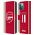 Arsenal FC 2023/24 Players Home Kit Gabriel Leather Book Wallet Case Cover For Apple iPhone 12 Pro Max
