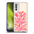 Ayeyokp Plant Pattern Two Coral Soft Gel Case for Motorola Moto G52