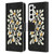 Ayeyokp Plant Pattern Summer Bloom Black Leather Book Wallet Case Cover For Samsung Galaxy S22 5G