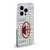 AC Milan Crest Patterns Red And Grey Soft Gel Case for Apple iPhone 15 Plus & MagSafe
