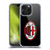 AC Milan Crest Full Colour Black Soft Gel Case for Apple iPhone 15 Pro Max & MagSafe