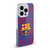 FC Barcelona Crest Patterns Glitch Soft Gel Case for Apple iPhone 15 Pro