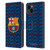 FC Barcelona Crest Patterns Barca Leather Book Wallet Case Cover For Apple iPhone 15
