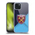 West Ham United FC Crest Blue Gradient Soft Gel Case for Apple iPhone 15 Plus