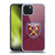 West Ham United FC Crest Gradient Soft Gel Case for Apple iPhone 15 Plus