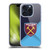 West Ham United FC Crest Blue Gradient Soft Gel Case for Apple iPhone 15 Pro