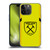 West Ham United FC 2023/24 Crest Kit Away Goalkeeper Soft Gel Case for Apple iPhone 15 Pro Max