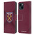 West Ham United FC Crest Gradient Leather Book Wallet Case Cover For Apple iPhone 15