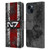 EA Bioware Mass Effect Graphics N7 Logo Distressed Leather Book Wallet Case Cover For Apple iPhone 15