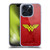 Wonder Woman DC Comics Logos Distressed Look Soft Gel Case for Apple iPhone 15 Pro