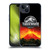 Jurassic World Fallen Kingdom Logo Volcano Eruption Soft Gel Case for Apple iPhone 15 Plus