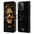 Alchemy Gothic Skull Death Fetish Leather Book Wallet Case Cover For Apple iPhone 15 Pro Max