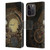 Simone Gatterwe Steampunk Clocks Leather Book Wallet Case Cover For Apple iPhone 15 Pro