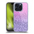 Monika Strigel Glitter Collection Lavender Pink Soft Gel Case for Apple iPhone 15 Pro