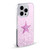 Monika Strigel Glitter Star Pastel Pink Soft Gel Case for Apple iPhone 15 Plus & MagSafe
