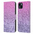 Monika Strigel Glitter Collection Lavender Pink Leather Book Wallet Case Cover For Apple iPhone 15 Plus