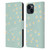 Monika Strigel Happy Daisy Mint Leather Book Wallet Case Cover For Apple iPhone 15