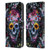 Riza Peker Skulls 9 Skull Leather Book Wallet Case Cover For Apple iPhone 15 Plus