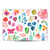 Ninola Floral 2 Plants Multicolored Vinyl Sticker Skin Decal Cover for Apple MacBook Air 13.6" A2681 (2022)