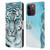 Aimee Stewart Animals White Tiger Leather Book Wallet Case Cover For Apple iPhone 15 Pro