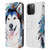 Pixie Cold Animals Husky Leather Book Wallet Case Cover For Apple iPhone 15 Pro Max