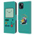Adventure Time Graphics BMO Leather Book Wallet Case Cover For Apple iPhone 15 Plus