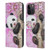 Kayomi Harai Animals And Fantasy Cherry Blossom Panda Leather Book Wallet Case Cover For Apple iPhone 15 Pro Max
