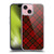 PLdesign Christmas Red Tartan Soft Gel Case for Apple iPhone 15