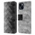 PLdesign Geometric Grayscale Triangle Leather Book Wallet Case Cover For Apple iPhone 15