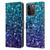 PLdesign Glitter Sparkles Aqua Blue Leather Book Wallet Case Cover For Apple iPhone 15 Pro