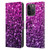 PLdesign Glitter Sparkles Purple Pink Leather Book Wallet Case Cover For Apple iPhone 15 Pro