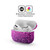 PLdesign Glitter Sparkles Purple Pink Vinyl Sticker Skin Decal Cover for Apple AirPods 3 3rd Gen Charging Case