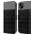 Alyn Spiller Luxury Charcoal Leather Book Wallet Case Cover For Apple iPhone 15 Plus