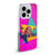 Birds of Prey DC Comics Graphics Panic In Neon Soft Gel Case for Apple iPhone 15