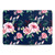 Anis Illustration Flower Pattern 3 Lisianthus Navy Pattern Vinyl Sticker Skin Decal Cover for Apple MacBook Air 13.6" A2681 (2022)
